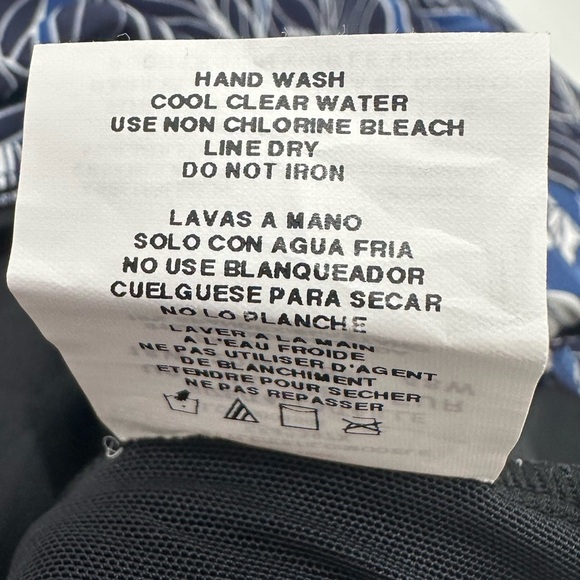 Swim Solutions Blue Floral One Piece Swimsuit Tummy Control Tankini Size 18W - Picture 12 of 13